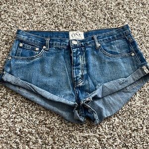 One Teaspoon Bandits denim shorts - blue Jean, size 29